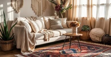 Cozy Boho Living Room Inspiration