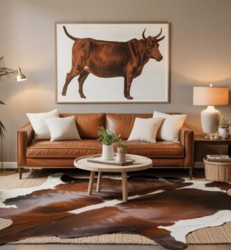 Cowhide Rug Living Room Ideas