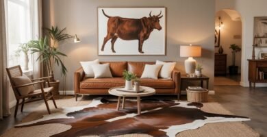 Cowhide Rug Living Room Ideas