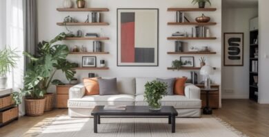 Modern Living Room Shelf Decor Ideas