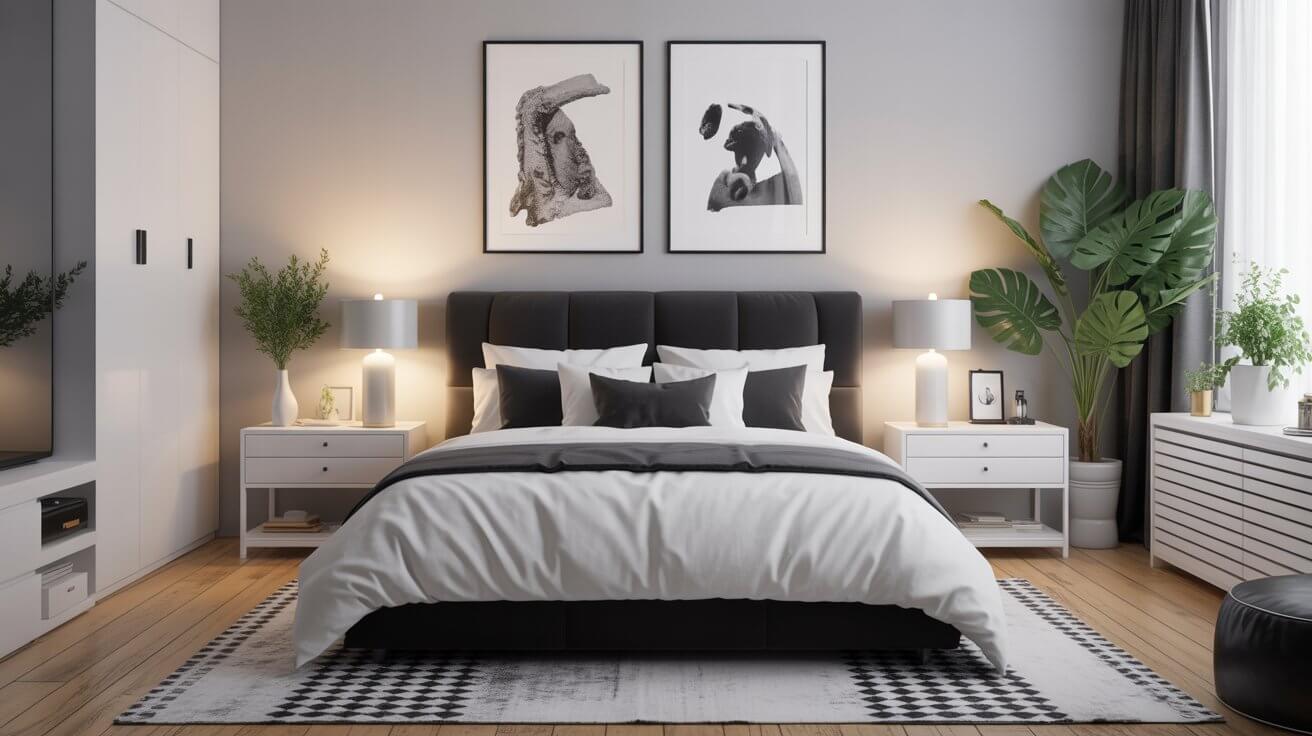 Black and White Bedroom Aesthetic The Classic Combo That Never Quits
