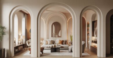 Living Room Arch Design Ideas