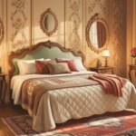Vintage Bedroom Background Style with Ornate Wall Decor Ideas
