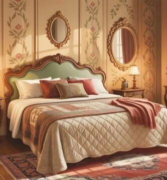 Vintage Bedroom Background Style with Ornate Wall Decor Ideas