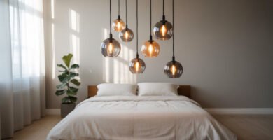 bedroom hanging lights