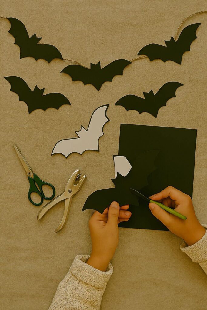 Bat Silhouette Garland