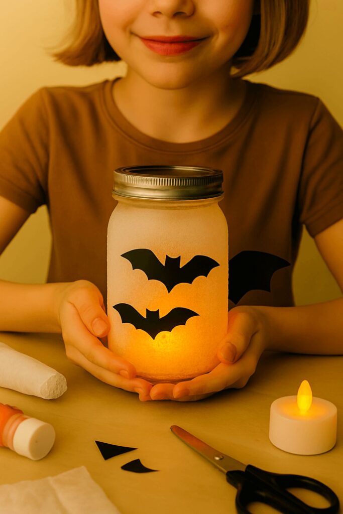 Bat Silhouette Lantern