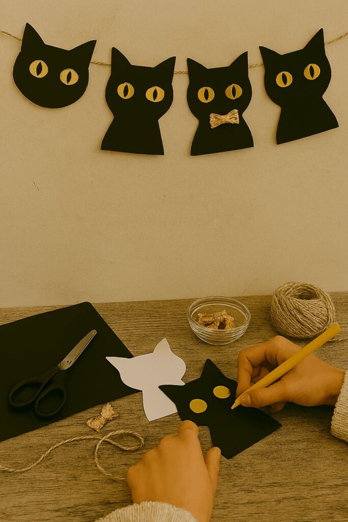 Black Cat Garland