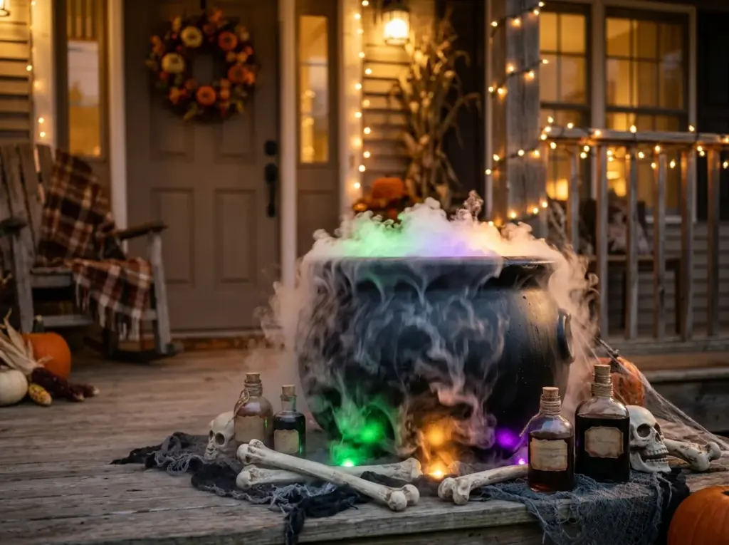 DIY Cauldron with Fog