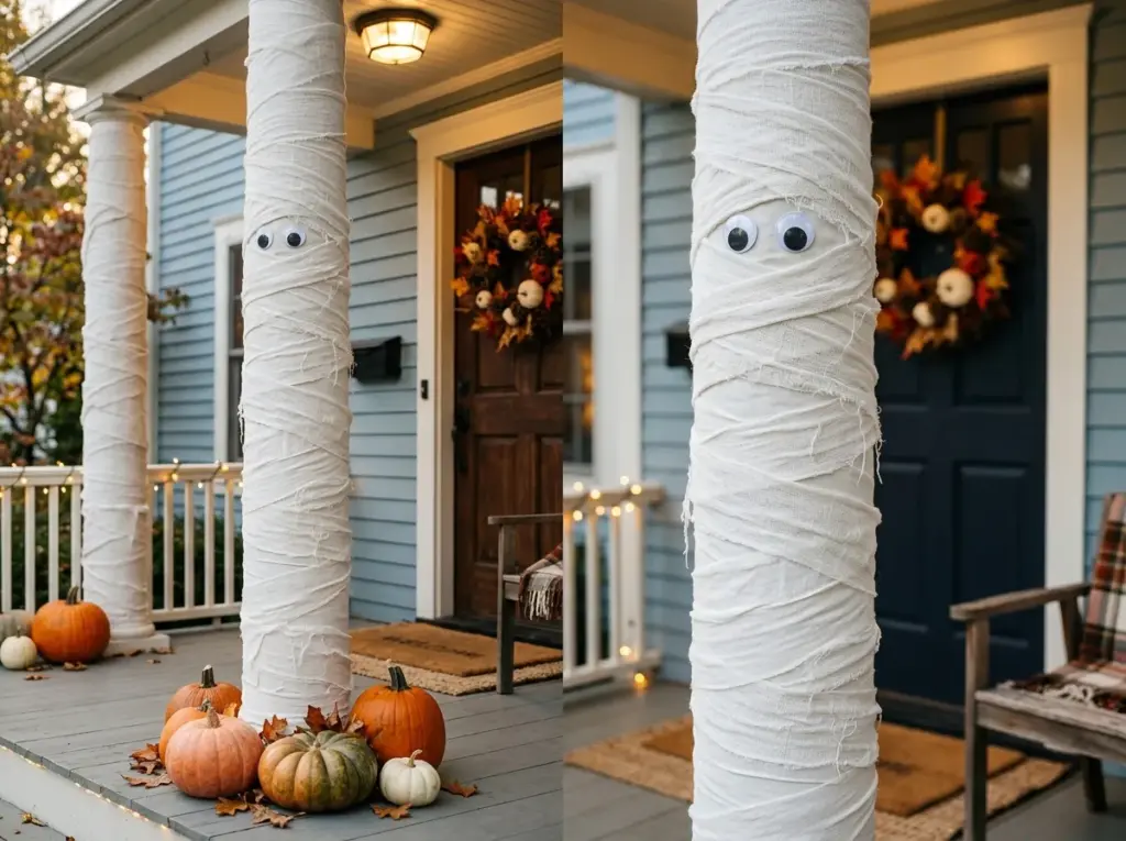 DIY Mummy Columns