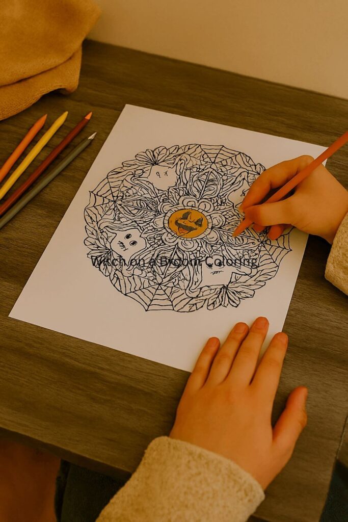 Halloween Mandala Coloring