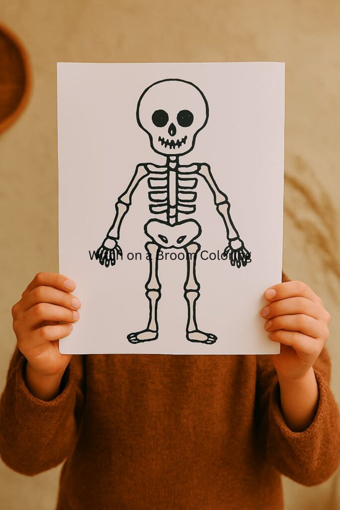 Skeleton Coloring Page