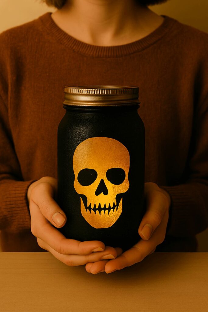 Skull Jar Lantern