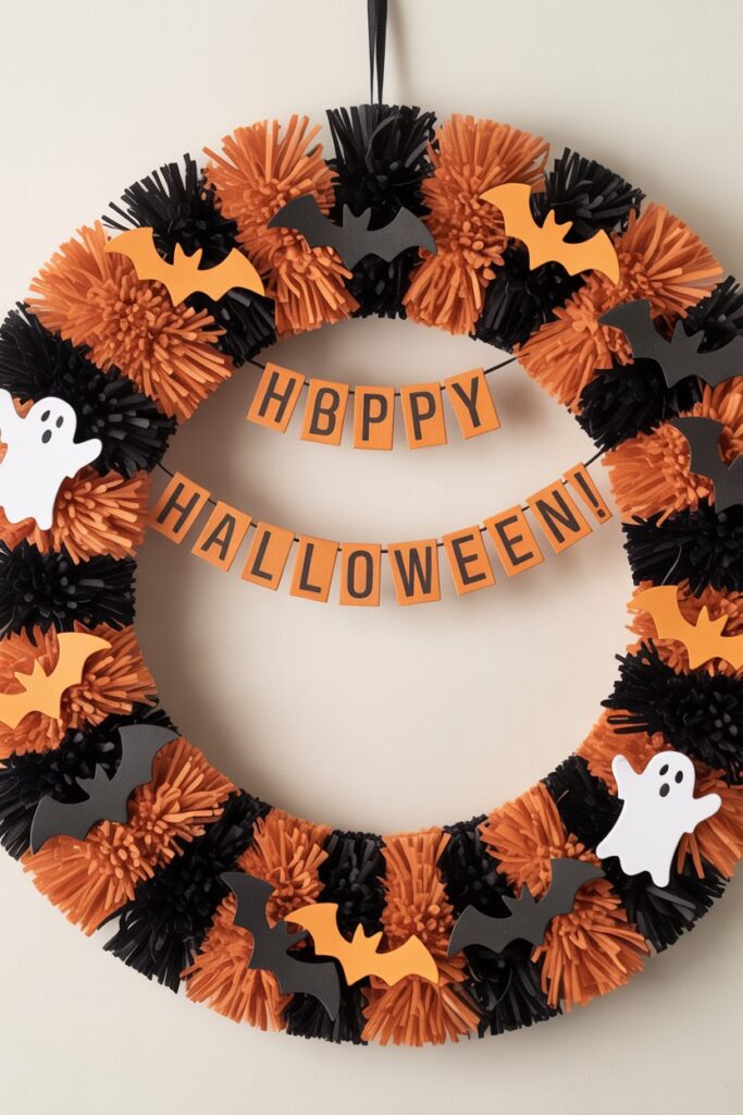 10. Boo Banner Wreath