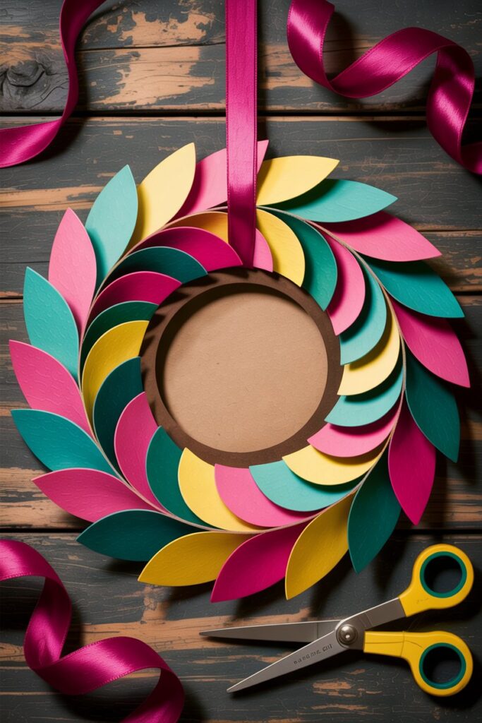 12. DIY Paper Wreath