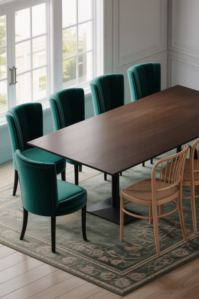 2. Mix and Match Dining Chairs