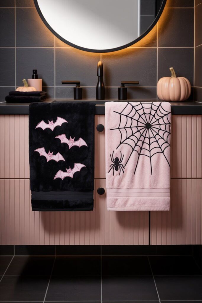 3. Halloween Hand Towels That Pop