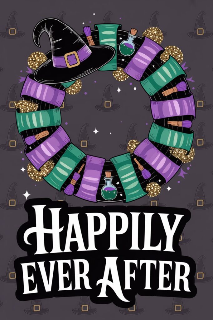 4. Witch Hat Wreath