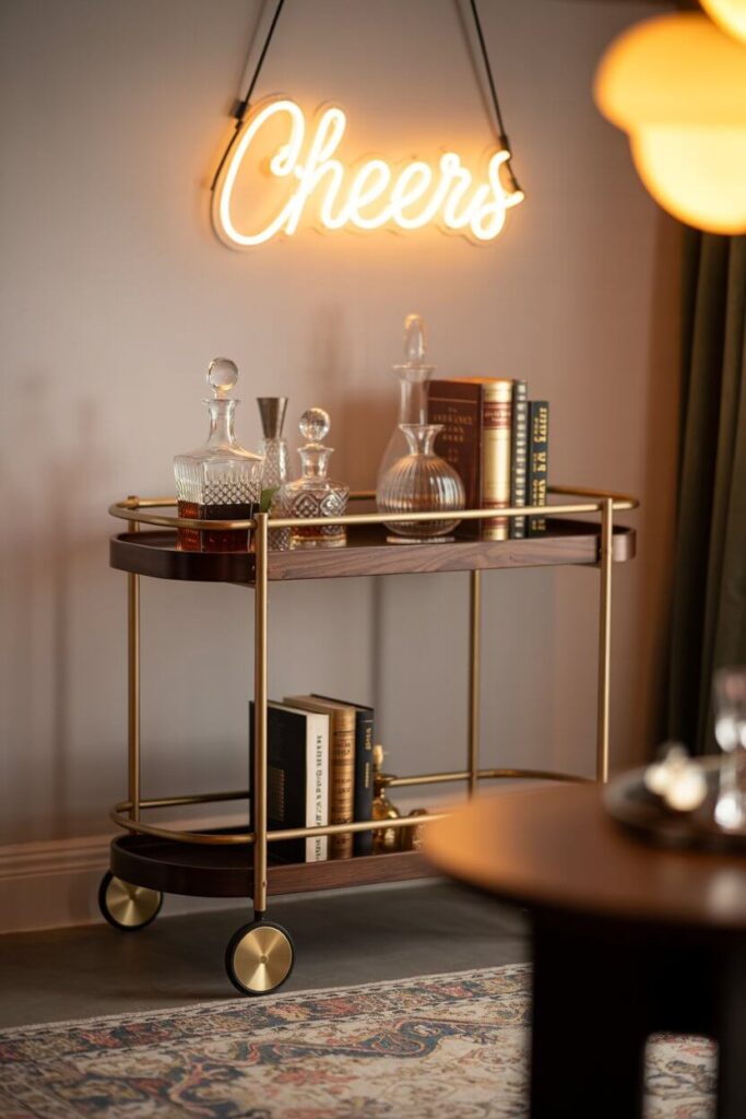 6. A Bar Cart (Because Why Not)