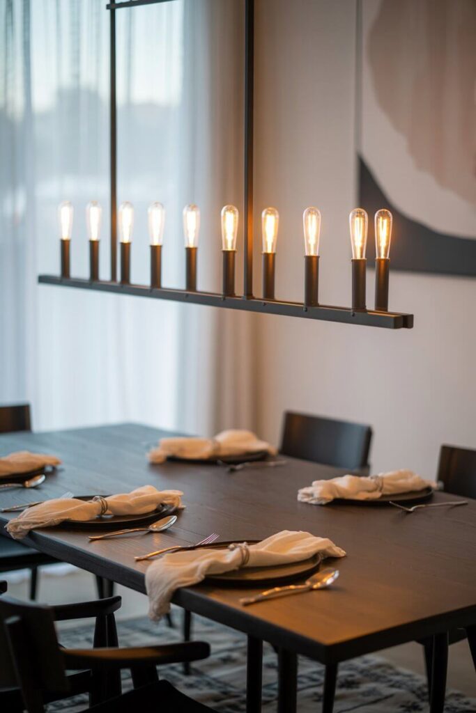 6. Linear Chandeliers for Long Tables