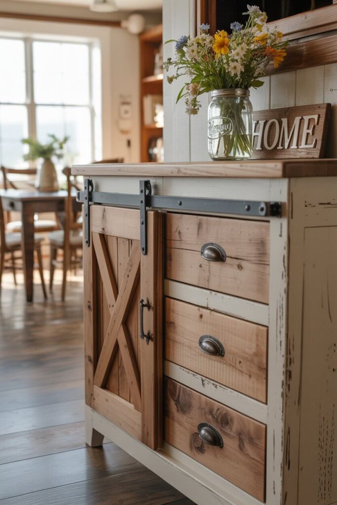 6. Rustic Farmhouse Cabinet