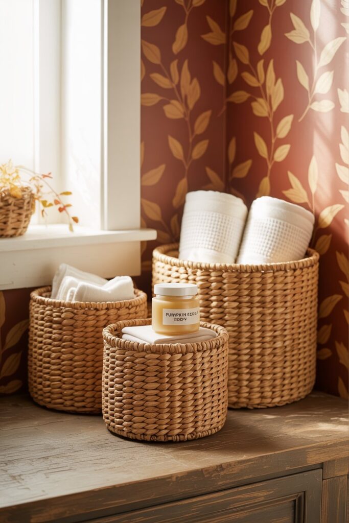 8. Rustic Storage Baskets