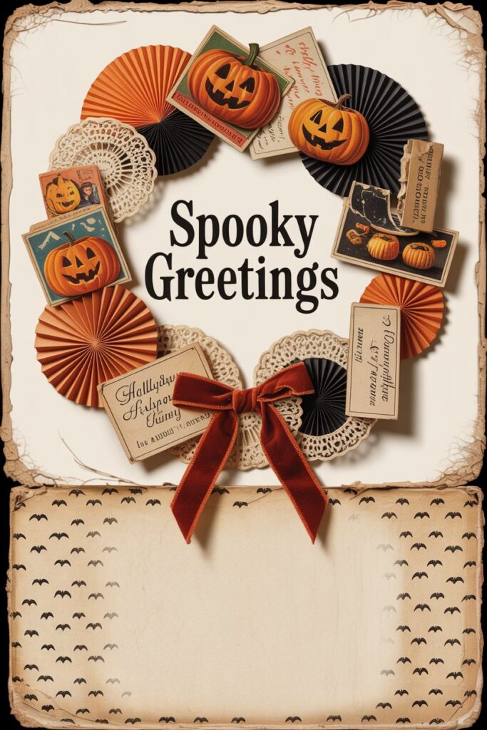9. Vintage Halloween Wreath