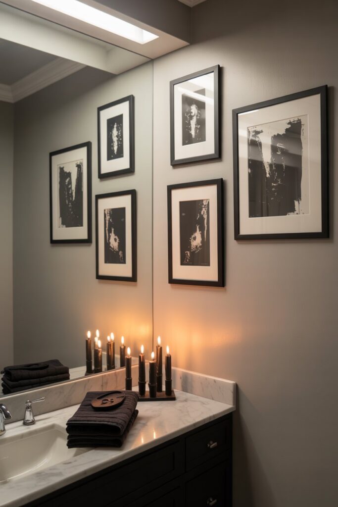 Abstract Wall Art with a Spooky Edge