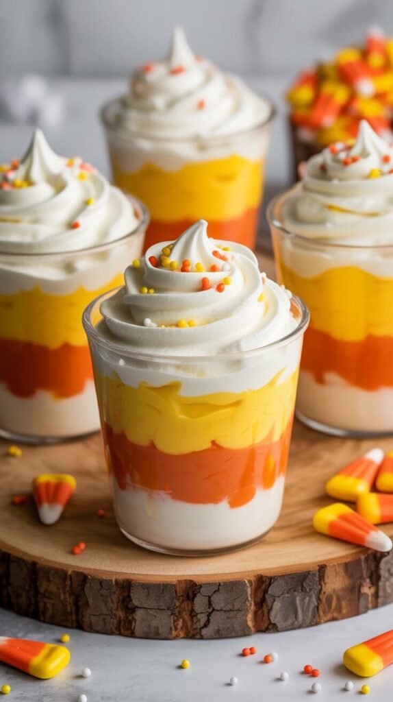 Candy Corn Parfaits 🍧