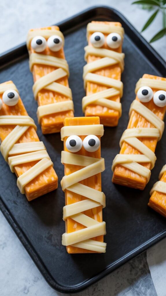 Cheese Stick Mummies 🧻