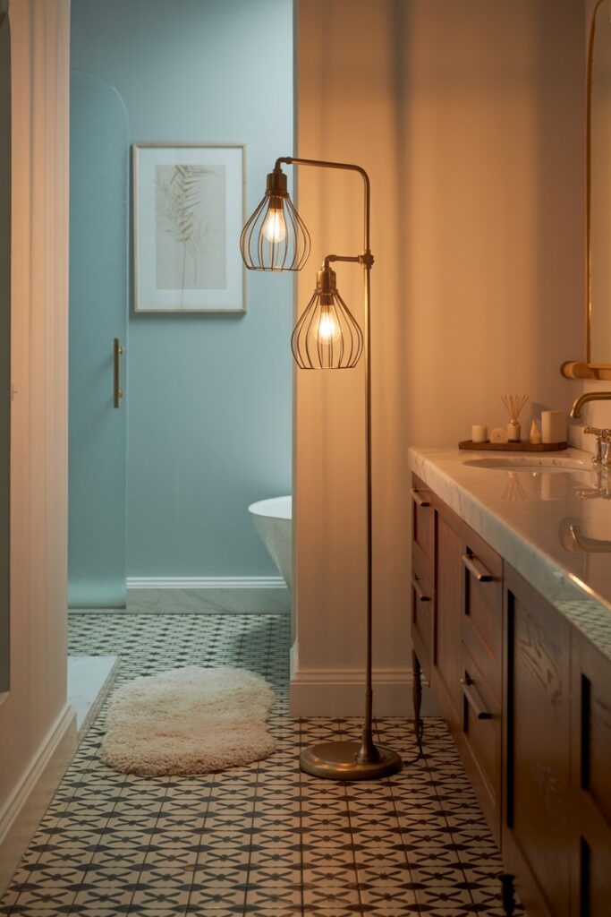 Dimmable Floor Lamp (Industrial Brass Tree Lamp)