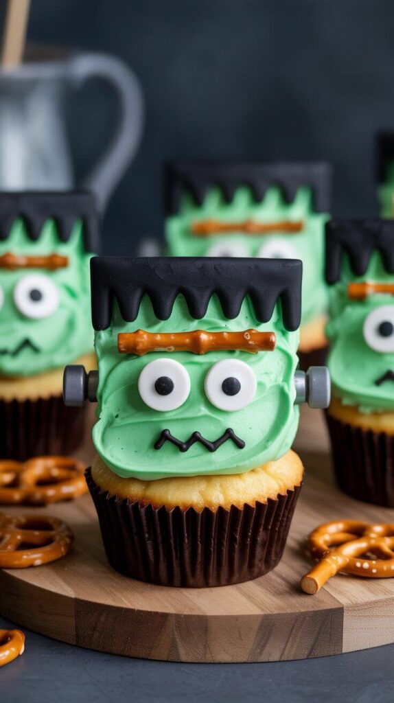 Frankenstein Cupcakes