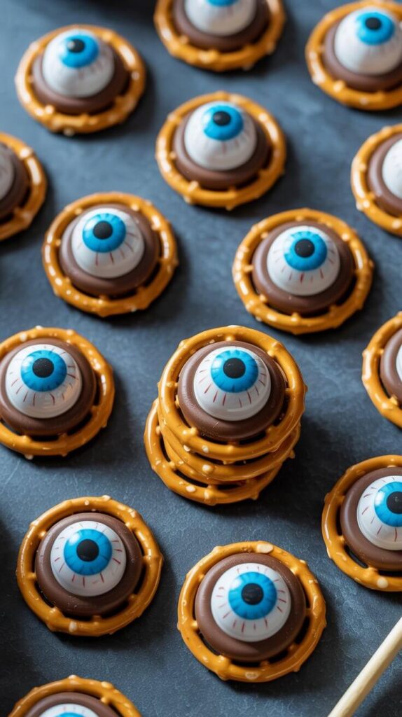 Monster Eyeball Pretzels 👁️