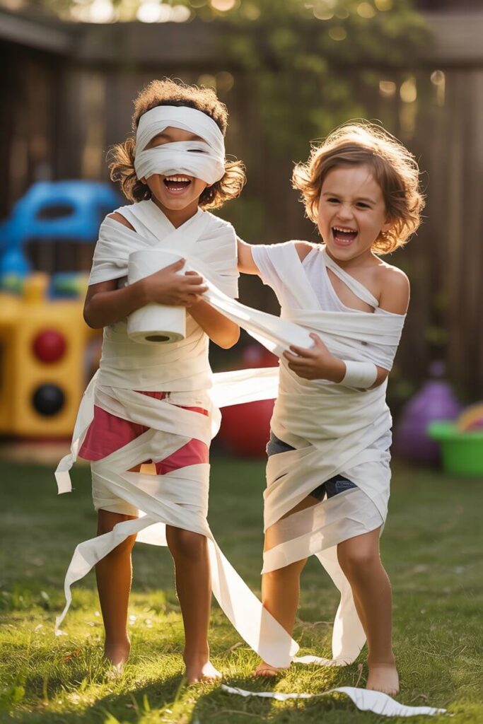 Mummy Wrap Race 🧻