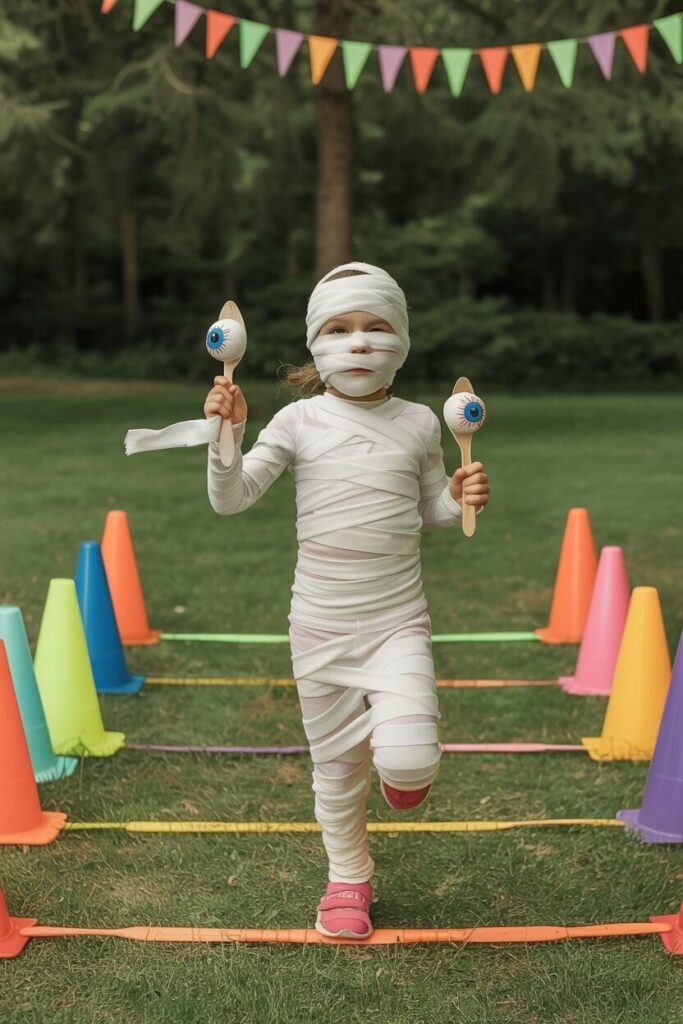 Mummy Wrap Race 🧻Relay 👁️
