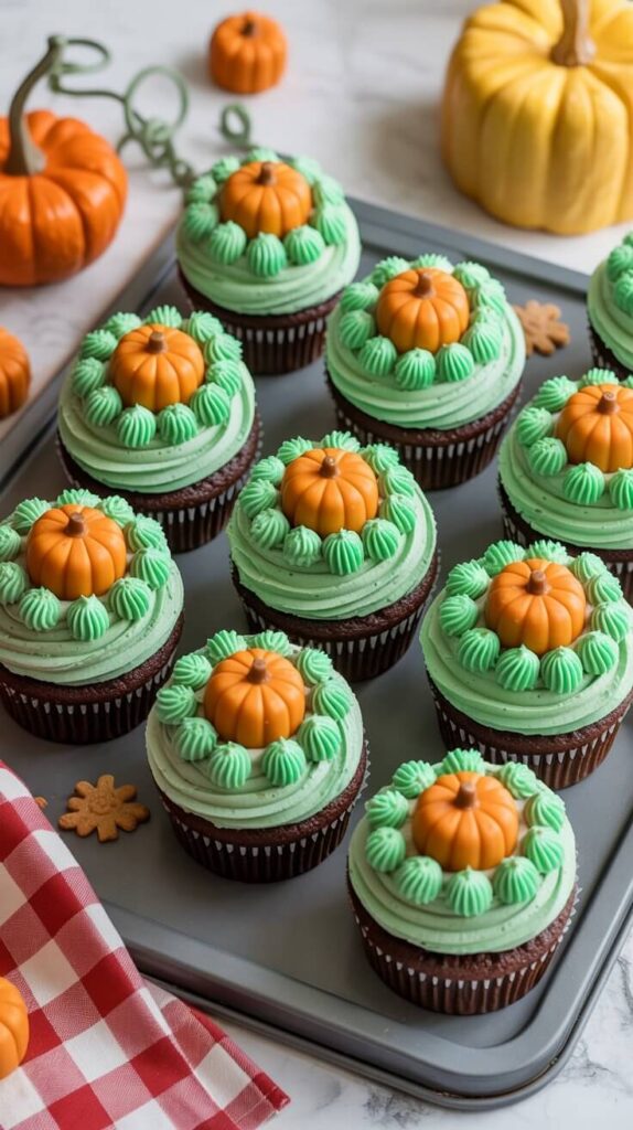 Pumpkin Patch Cupcakes 🎃
