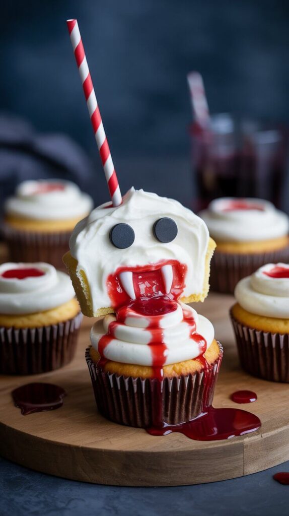 Vampire Bite Cupcakes 🩸