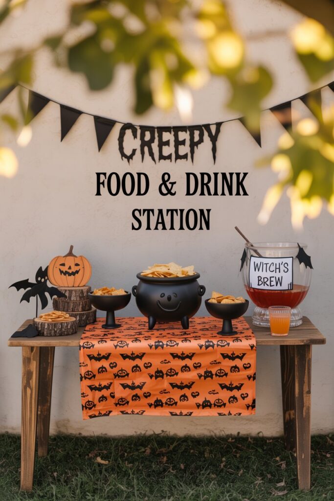 Creepy Food & Drink Station