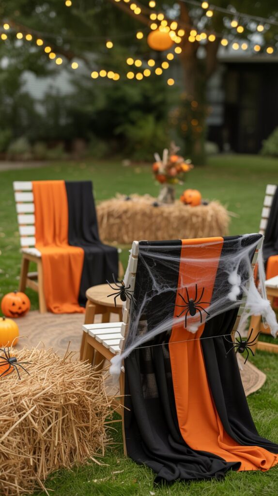 Halloween-Themed Seating Area