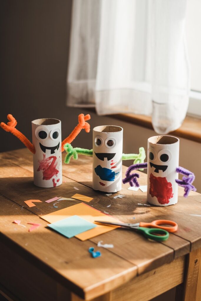 Toilet Paper Roll Monsters