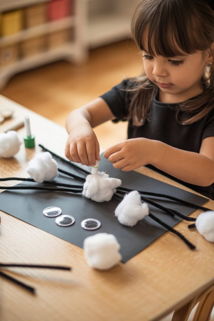 Cotton Ball Spiders