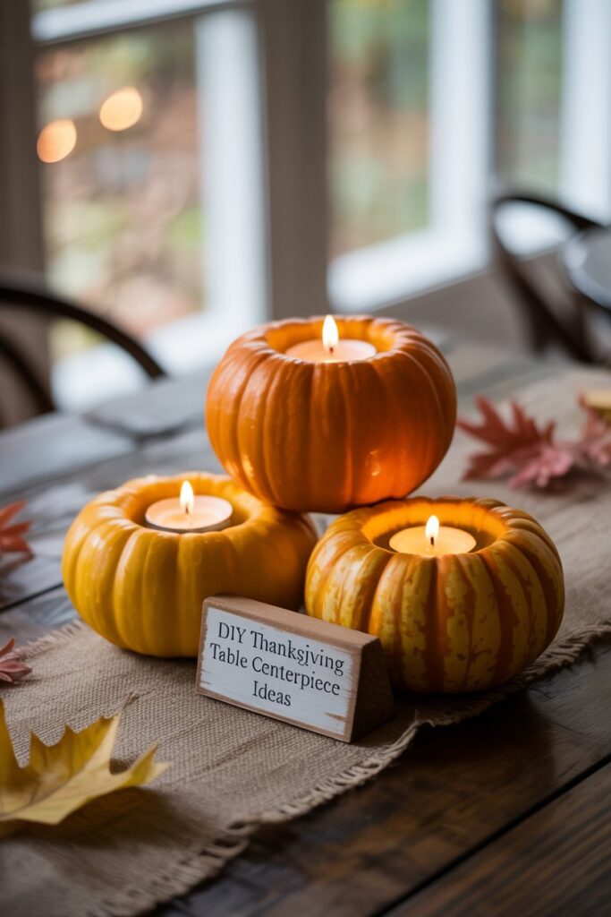 1. Pumpkin Candle Holders 🎃🕯️