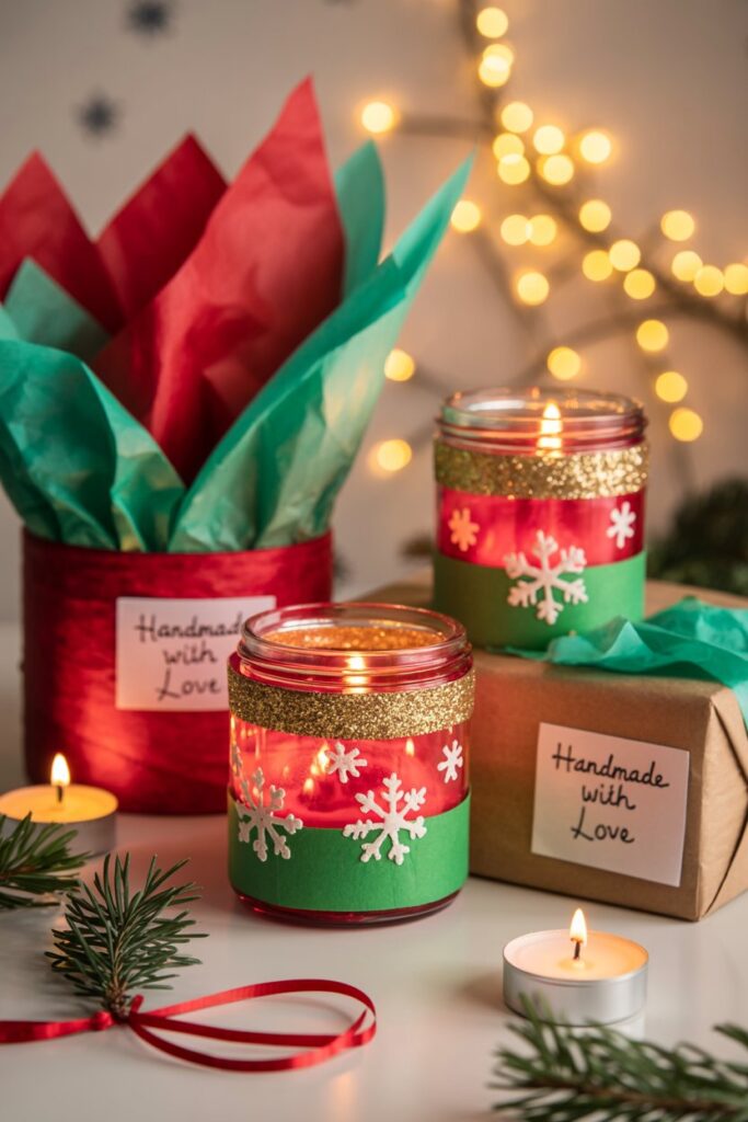 10. Christmas Candle Holders 🕯️