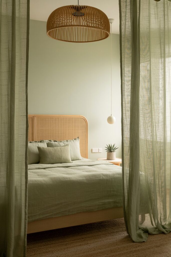 10. Mix Sage With Natural Textures 🌿