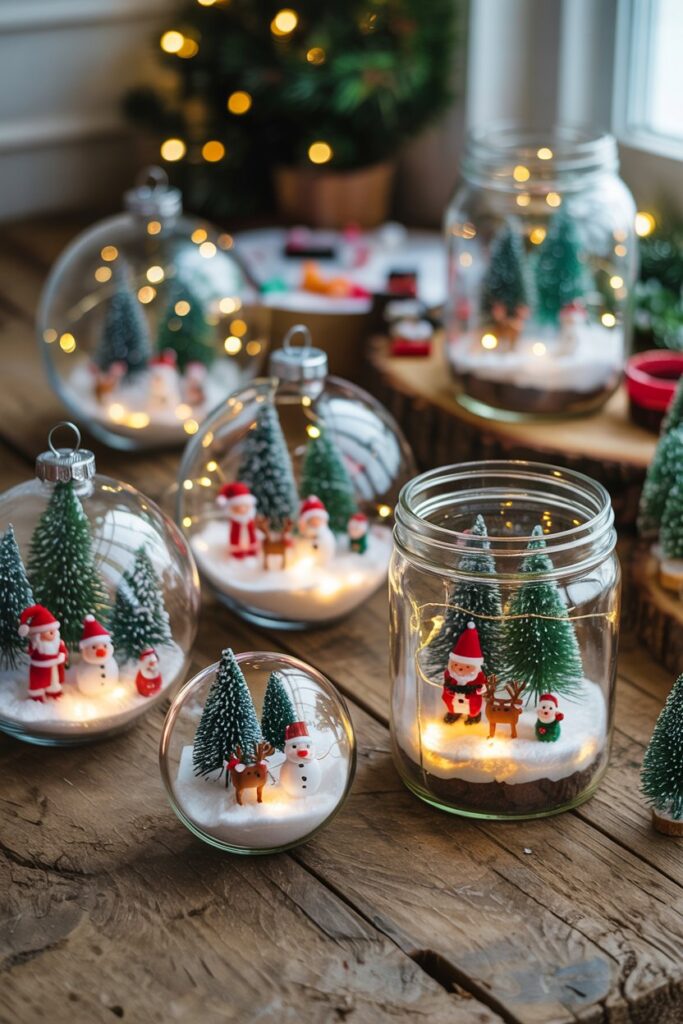 12. Mini Christmas Terrariums 🌿