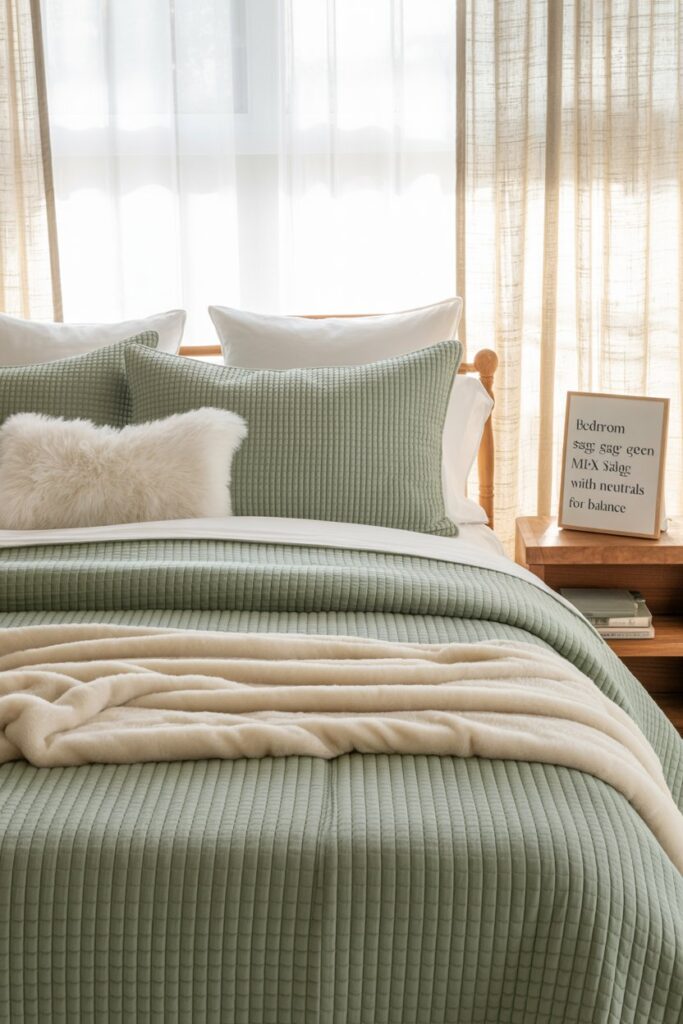 2. Mix Sage with Neutrals for Balance