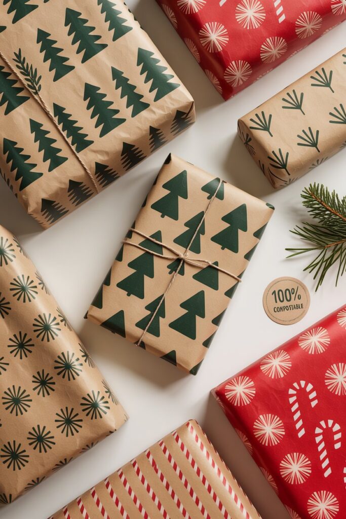 2. Wrappily Eco-Friendly Christmas Paper Set