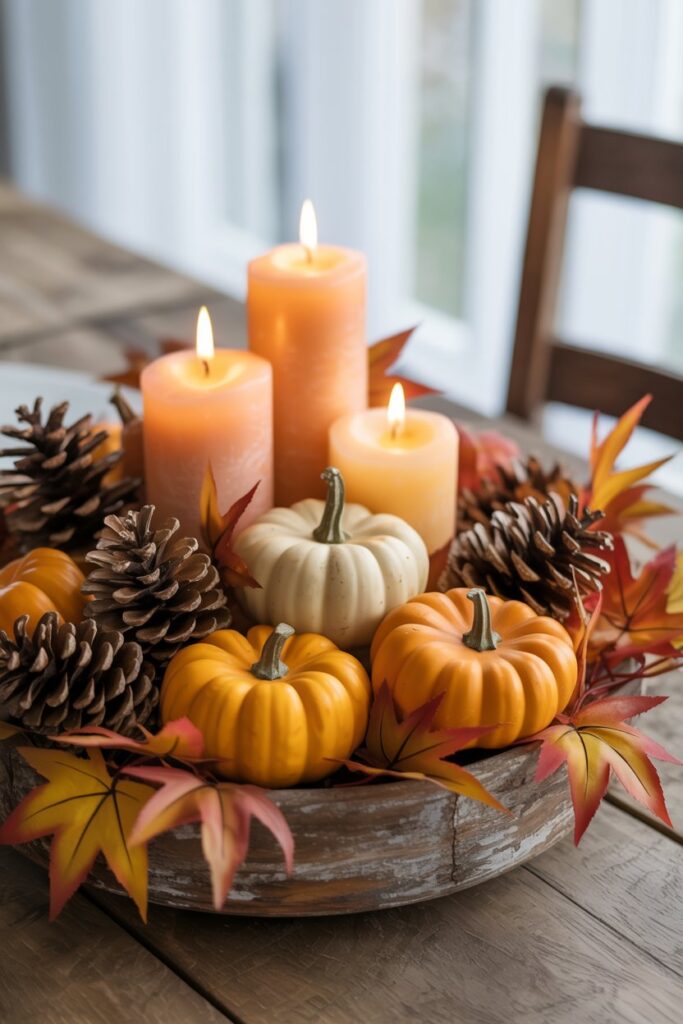 3. Create a Rustic Harvest Centerpiece