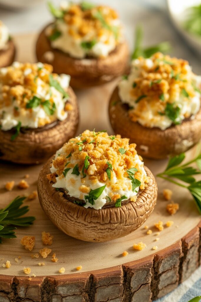 3. Stuffed Mushrooms with Garlic & Herbs