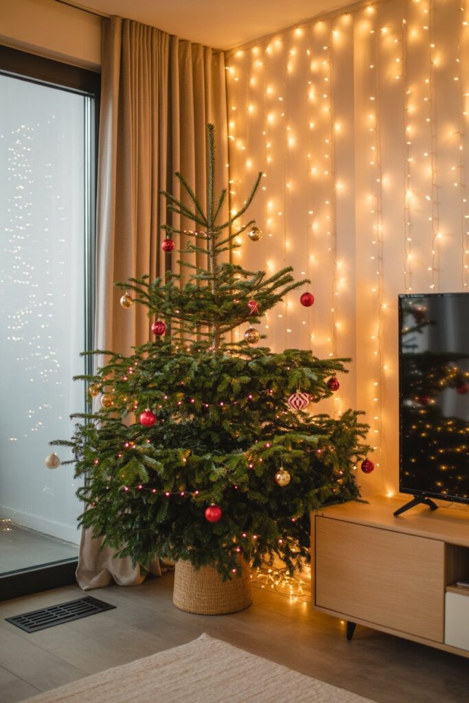 3. Try a Corner Christmas Setup